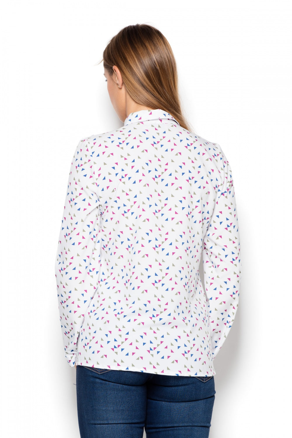 Wzór White Long sleeve shirt