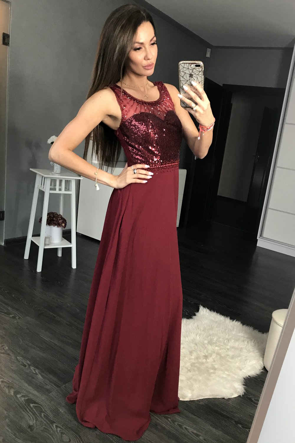Oberżyna Long dress