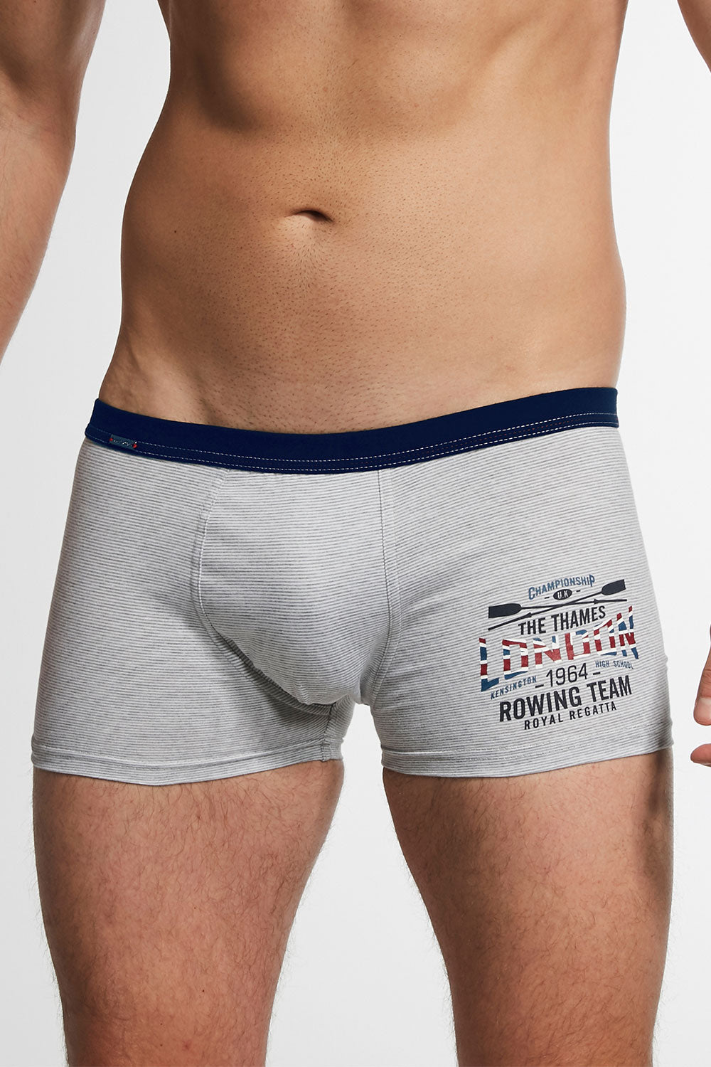 Rowing Team Grey Melange Boxers