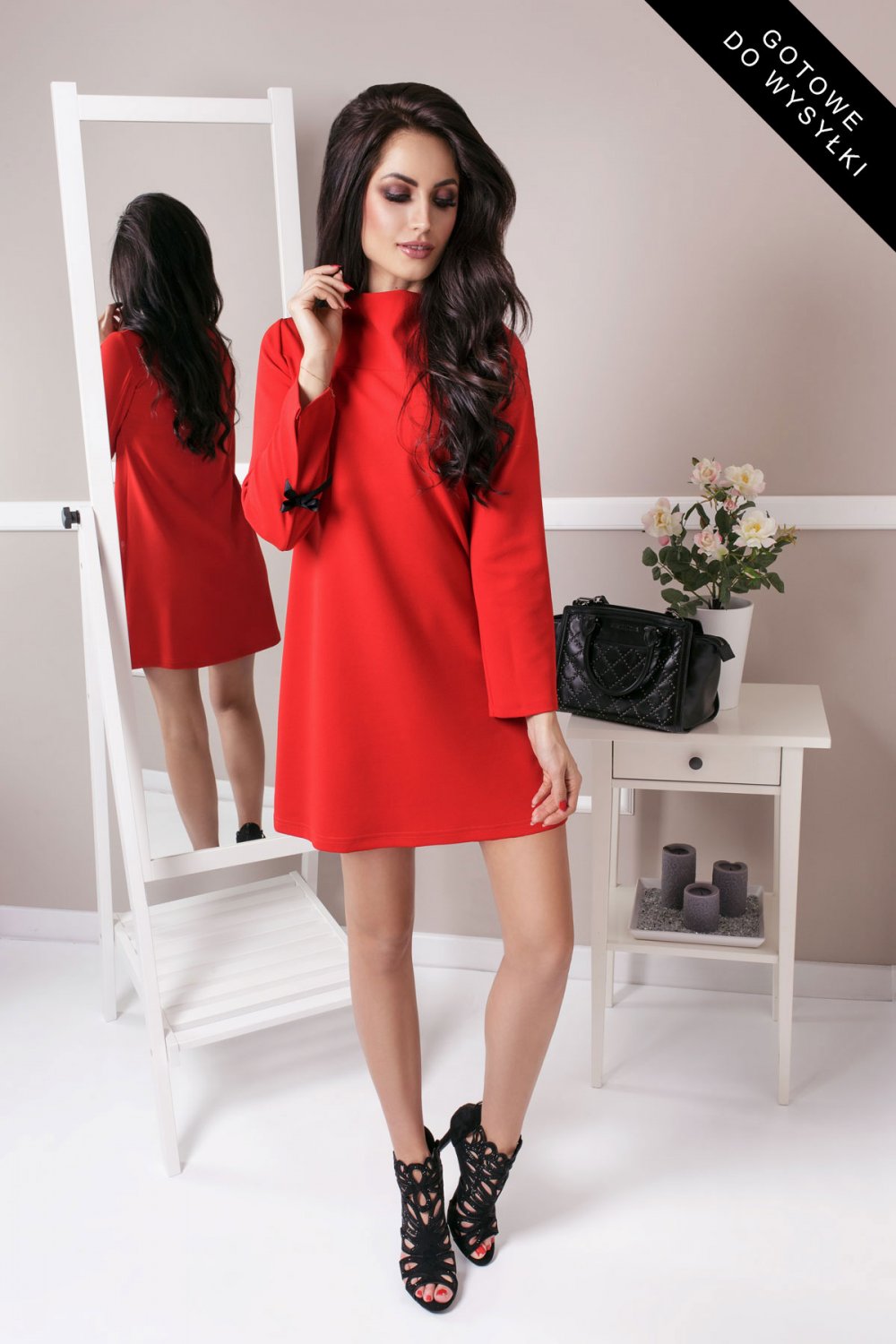 Natalie Red Evening dress