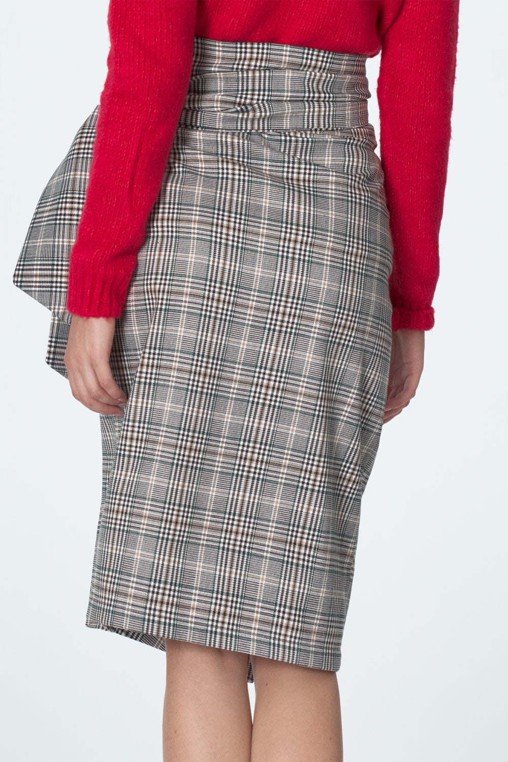 w zieloną kratę SP Krata Skirt