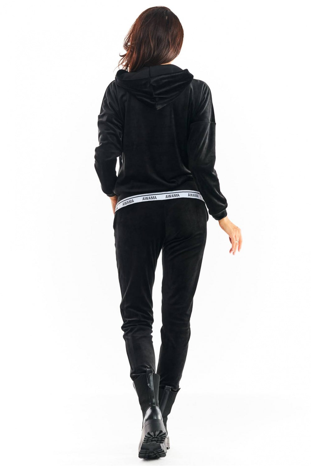 Black Welur Tracksuit trousers