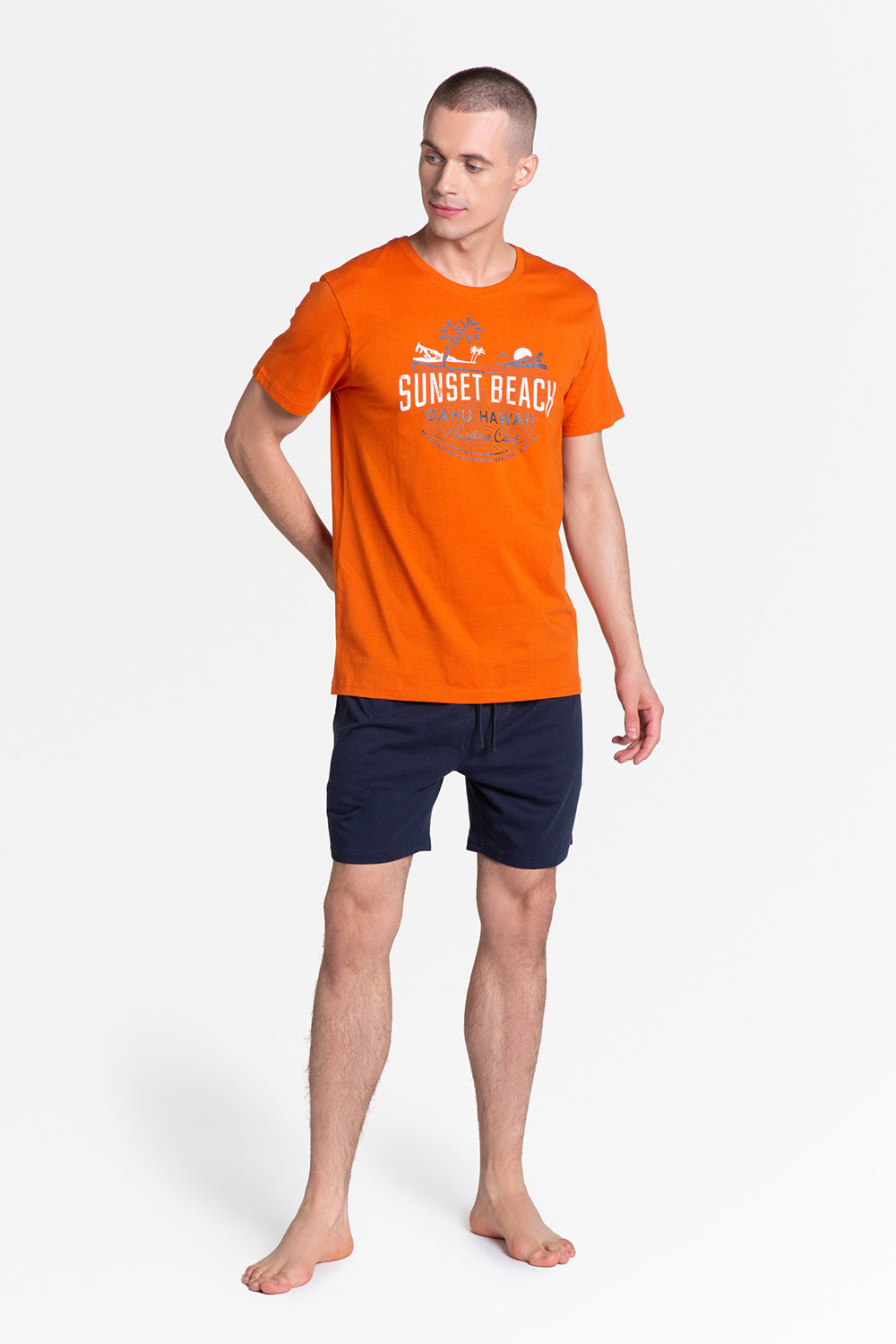 Orange Navy Pyjama