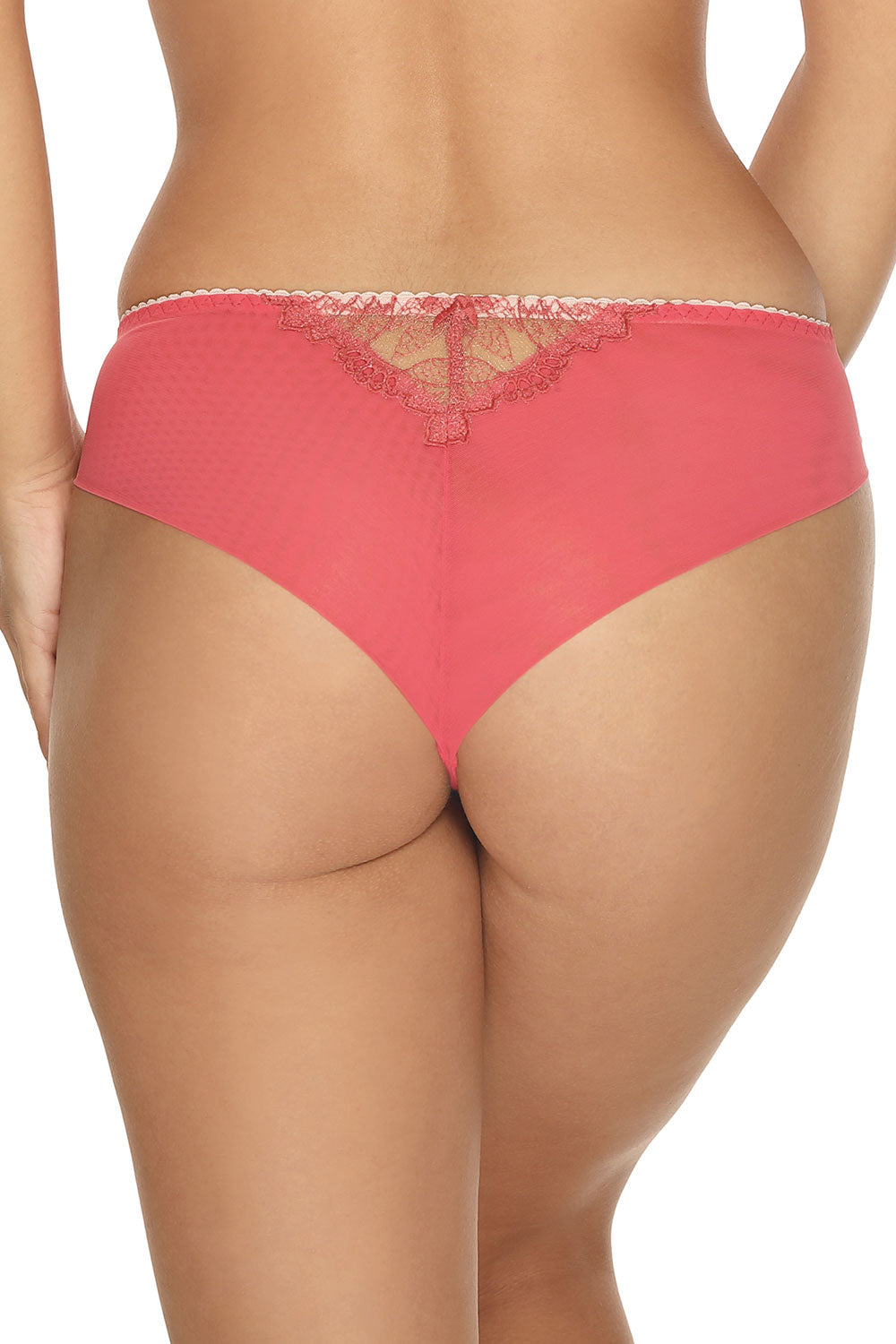 Beatrice Koralowy Kwiat Brazilian style panties