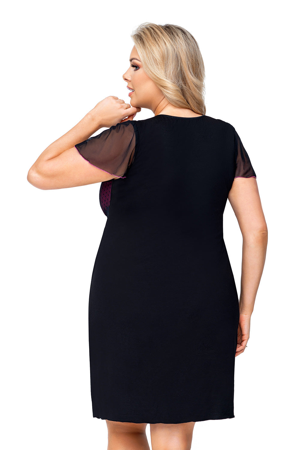 Size Plus Black Sexy shirt
