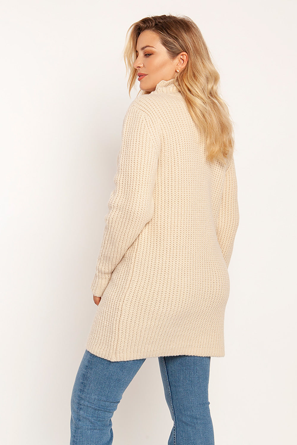 Beige Turtleneck