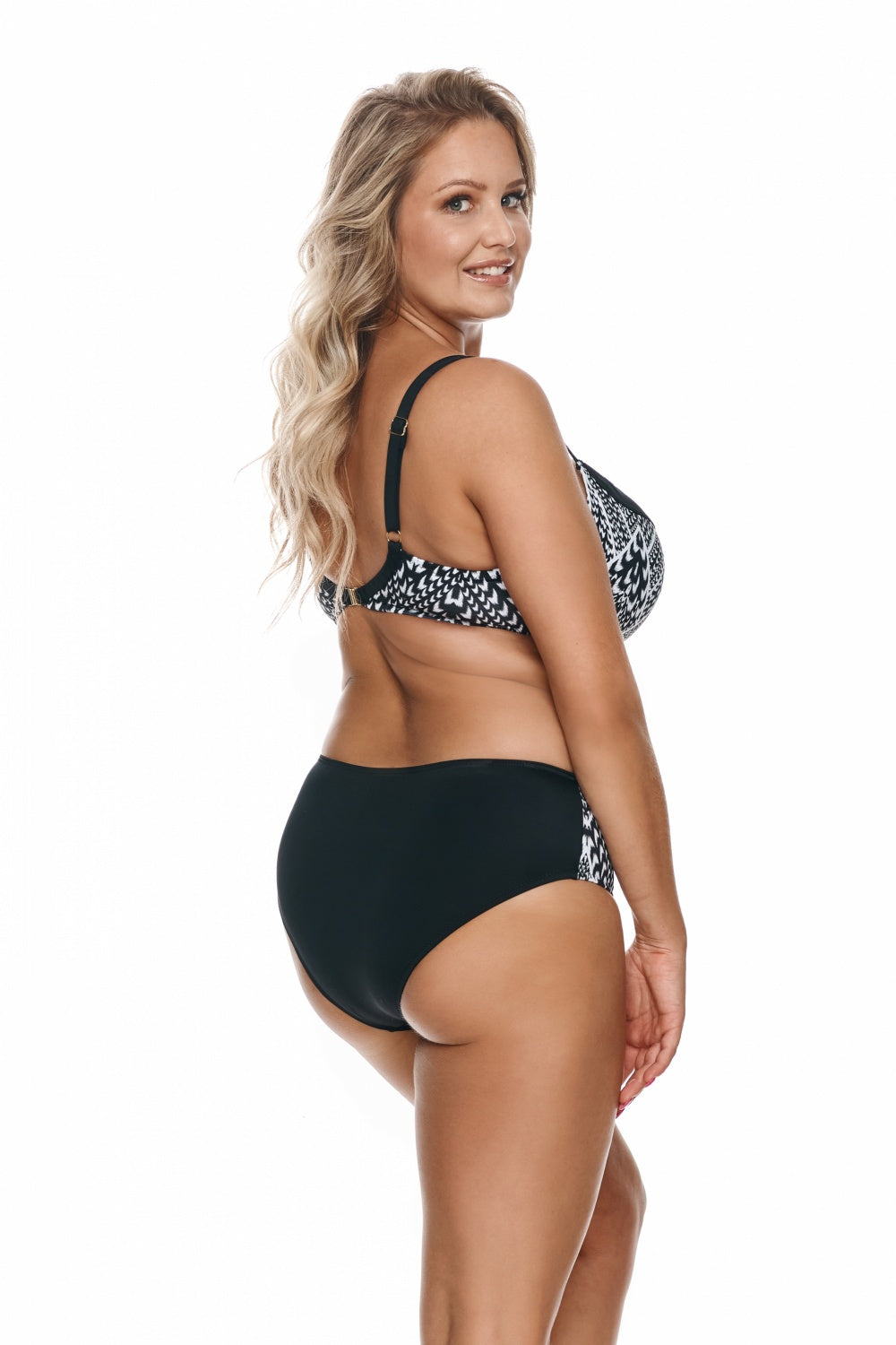 Fidżi Black White Swimming panties