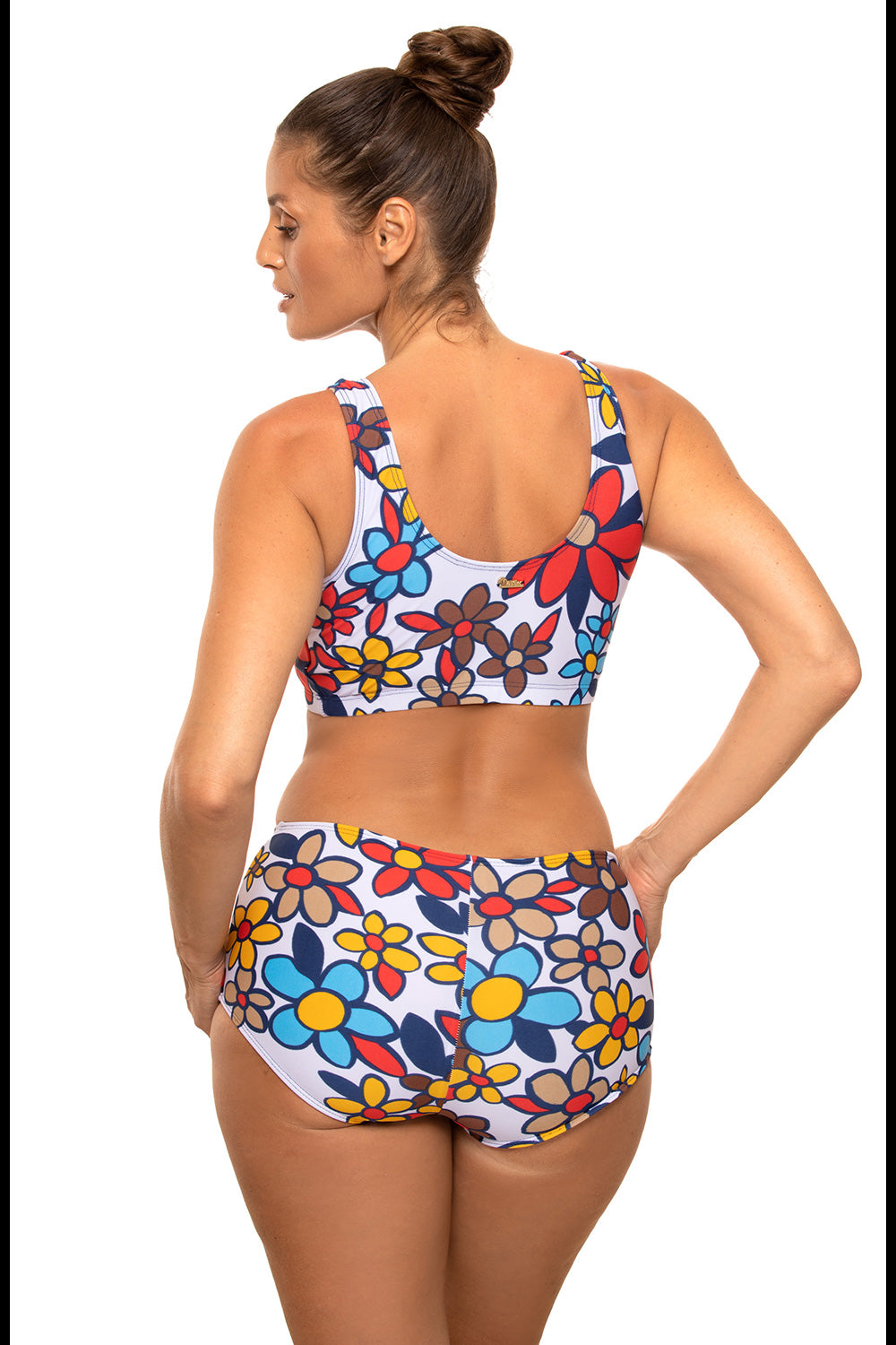 Nevin White Flowers Swimsuit two piece
