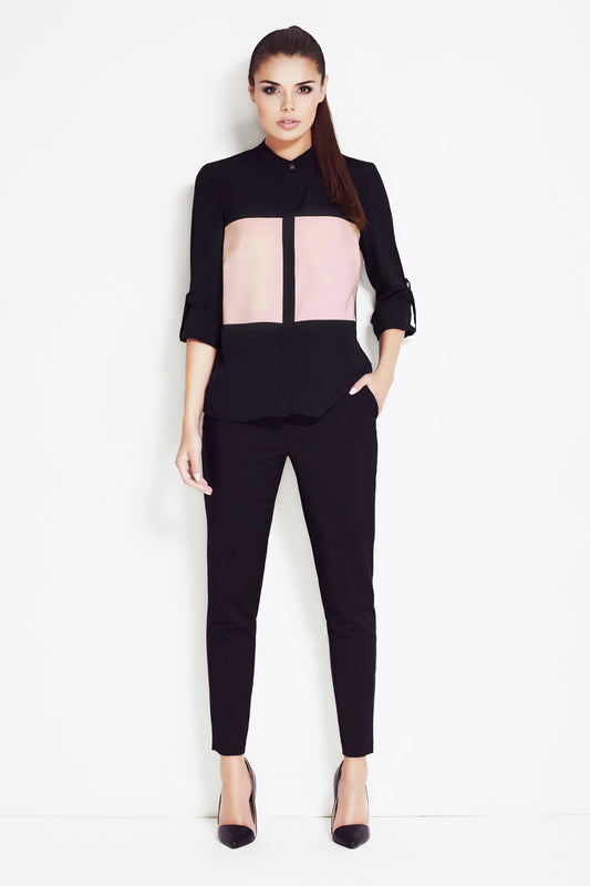 Black Pink Long sleeve shirt