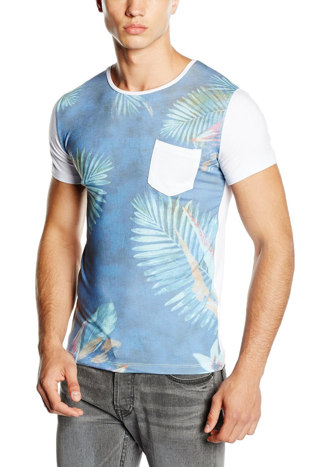 Blue White T-shirt