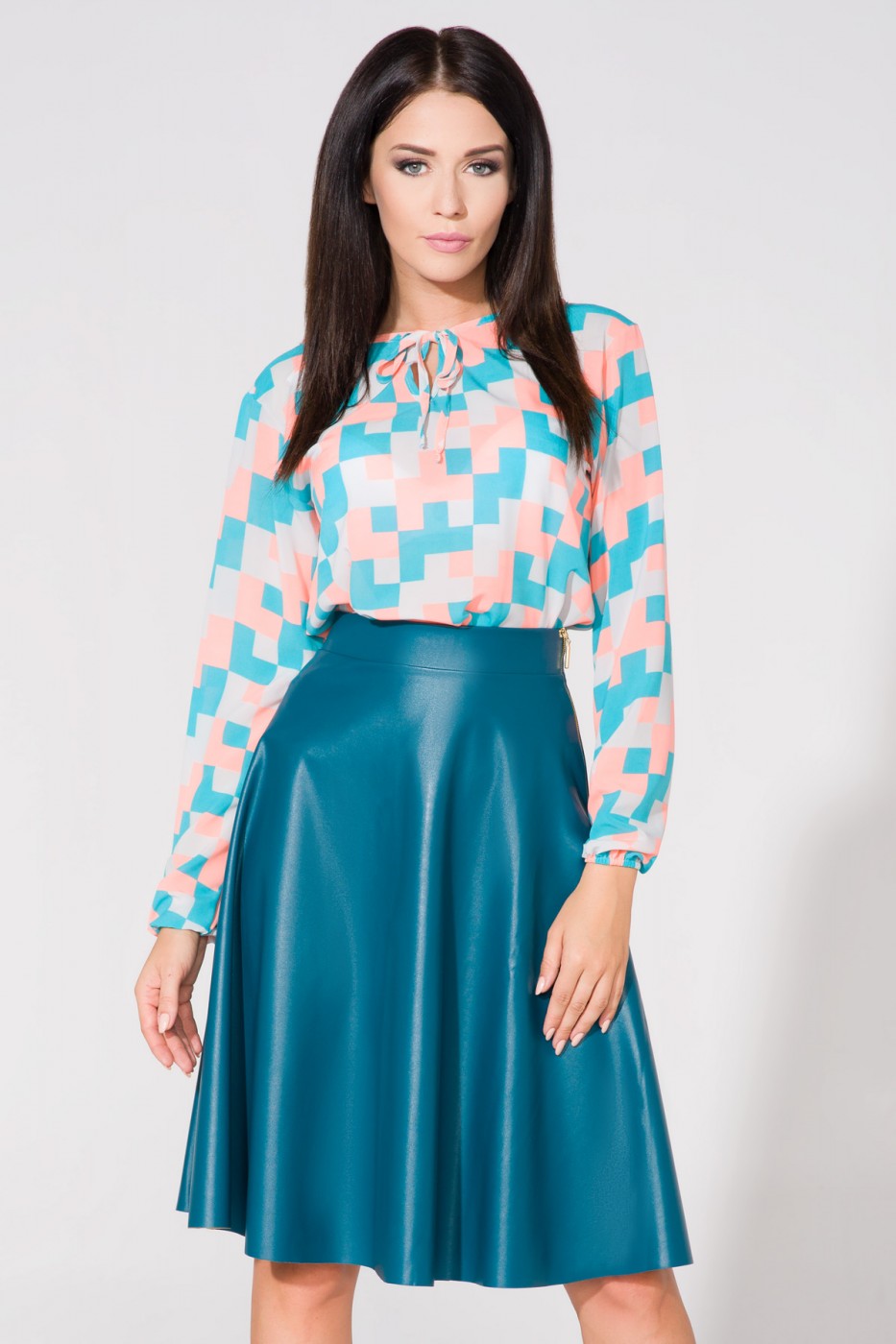 Wzór Geometryczny Blouse