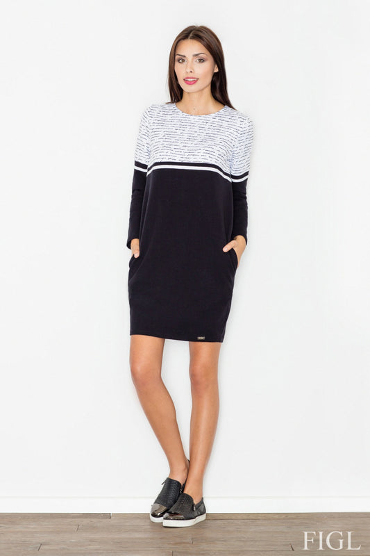 Wzór Black Napisy Daydress