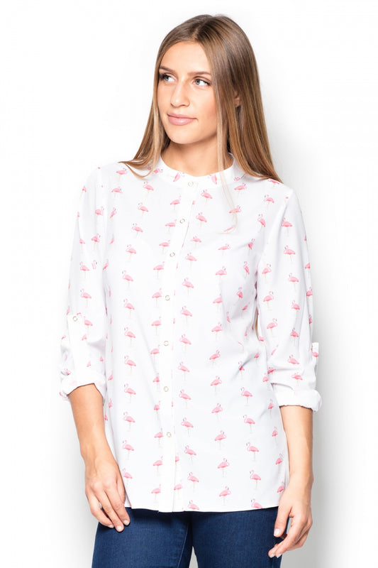 Wzór White Long sleeve shirt