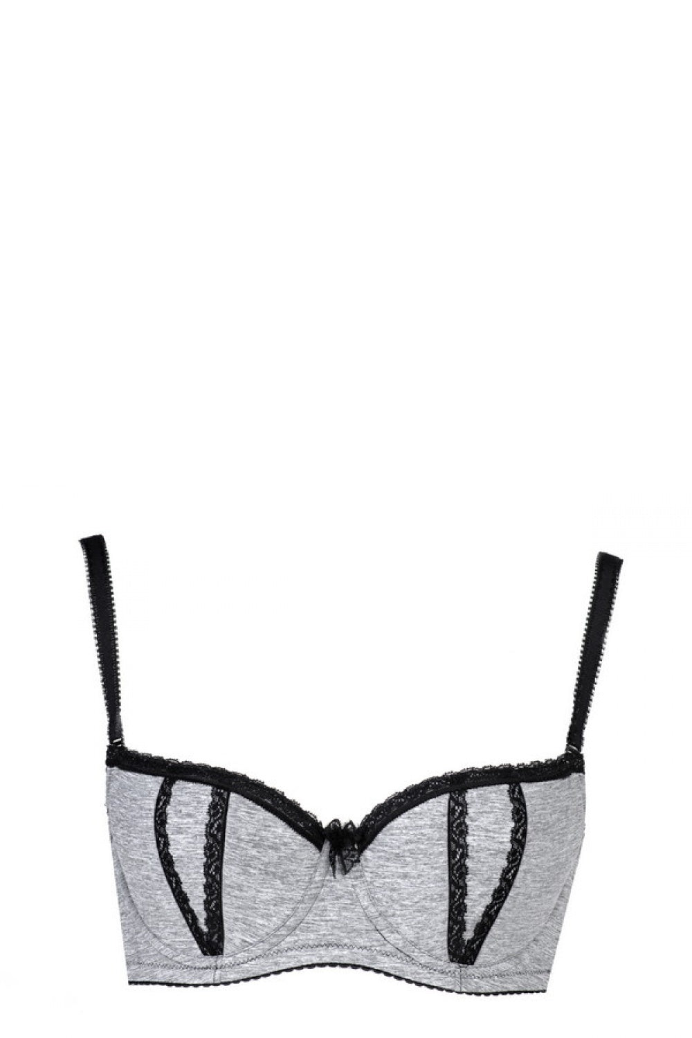 VB bardotka szary Braceless bra