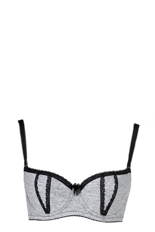 VB bardotka szary Braceless bra