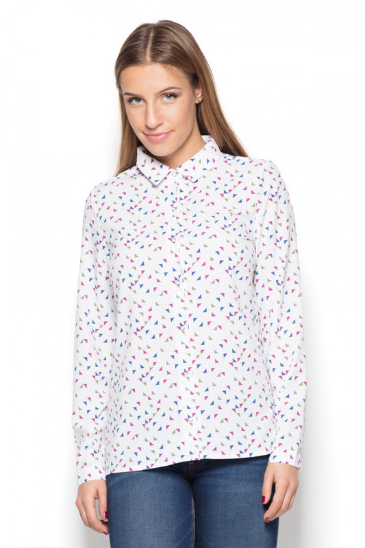 Wzór White Long sleeve shirt