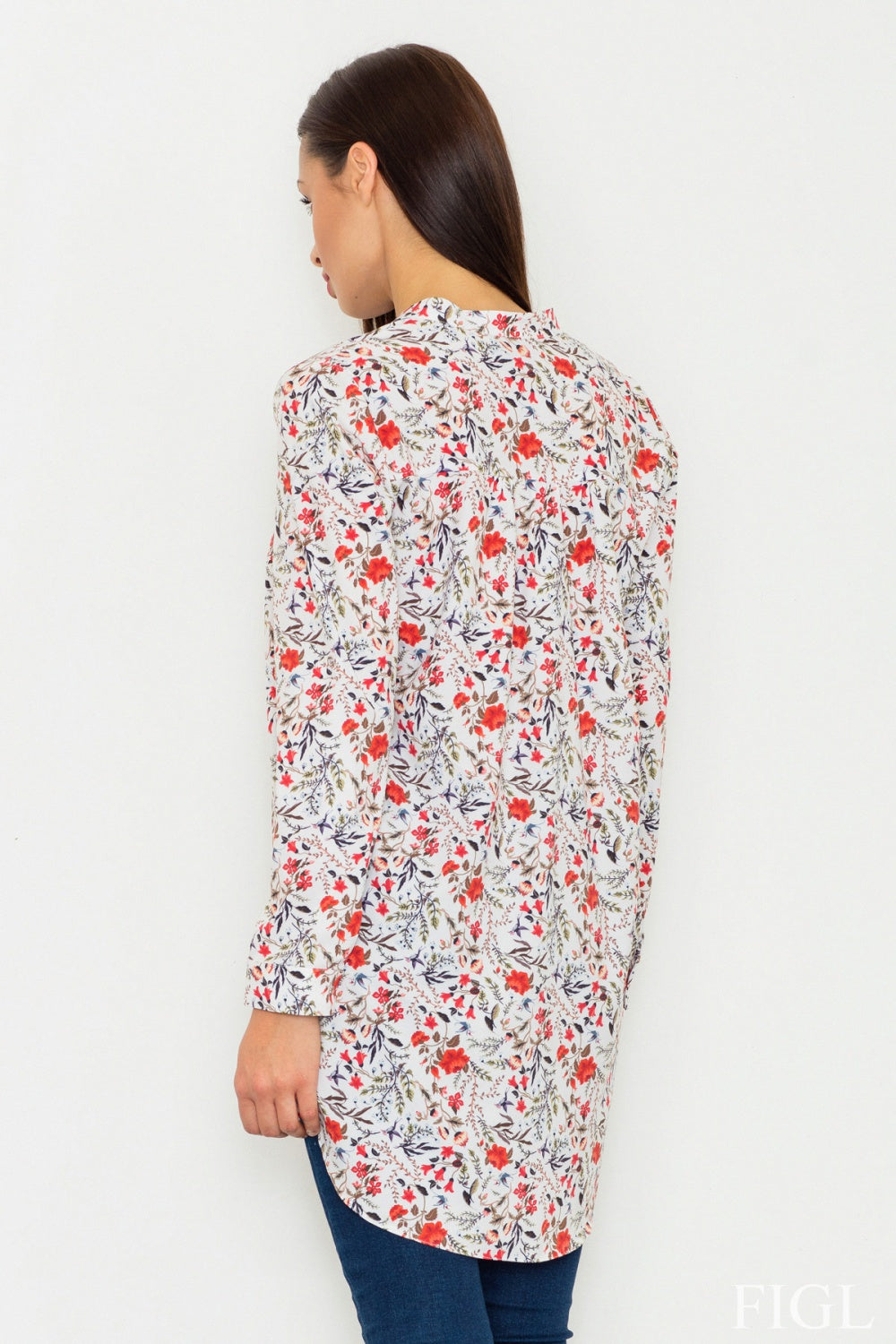 Wzór White Long sleeve shirt