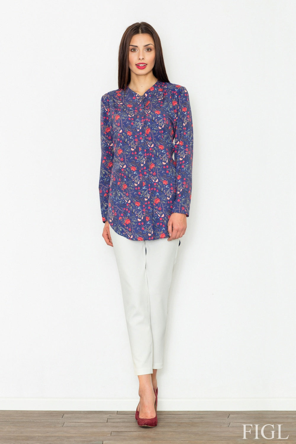 Wzór Navy Long sleeve shirt