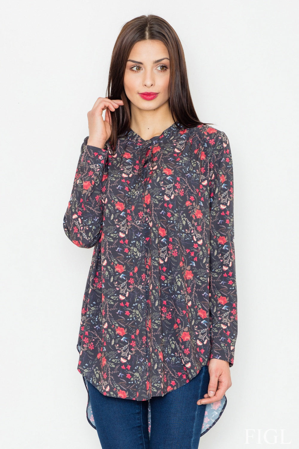 Wzór Black Long sleeve shirt