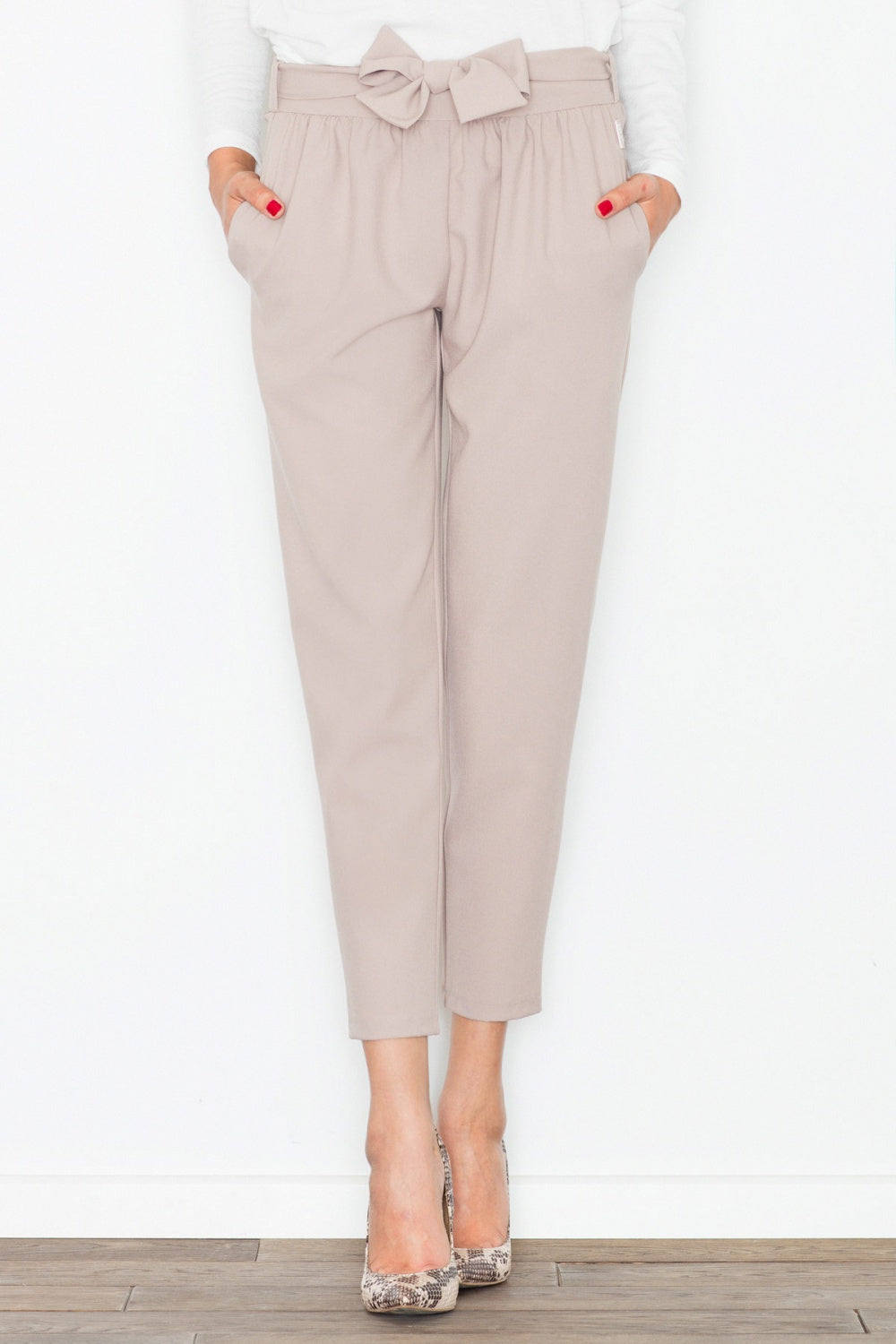 Beige Women trousers