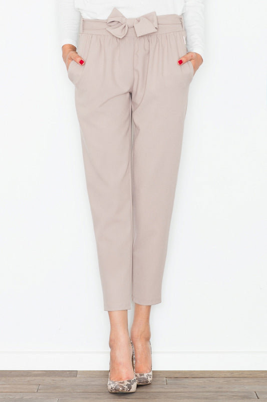 Beige Women trousers
