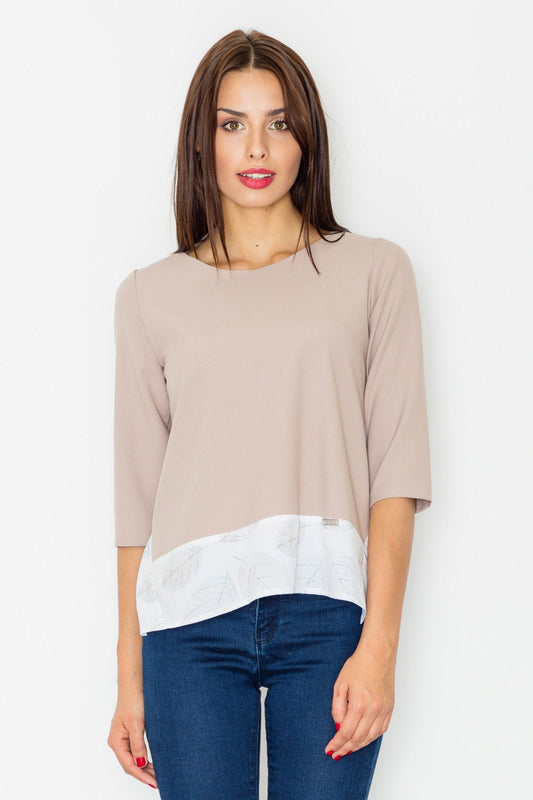 Beige Blouse