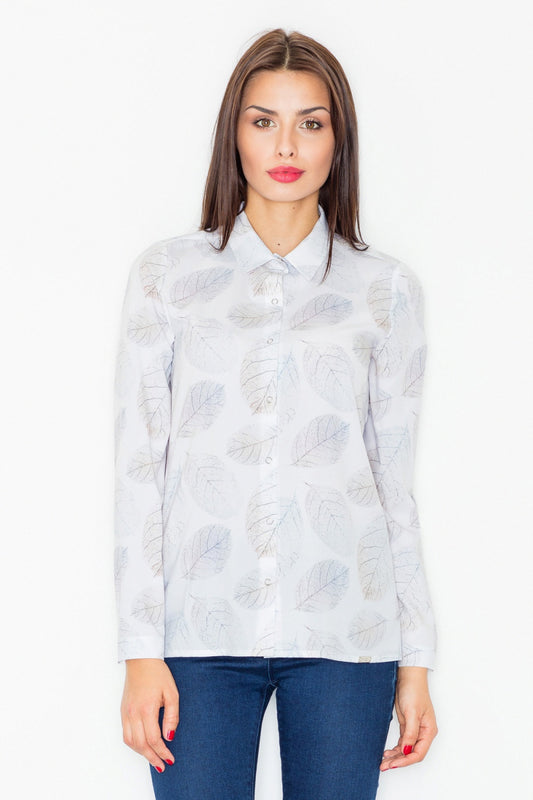 Wzór White Long sleeve shirt