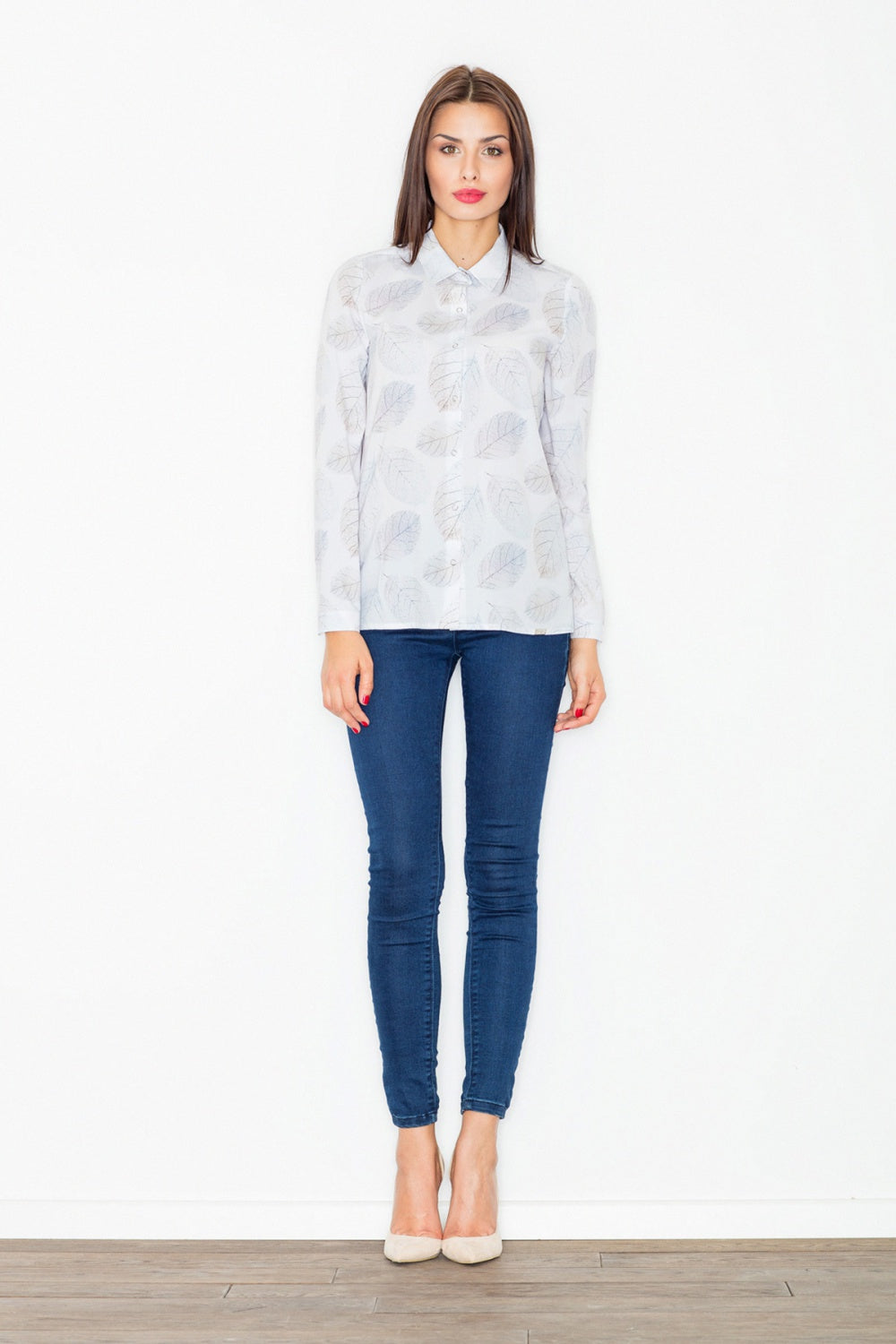 Wzór White Long sleeve shirt