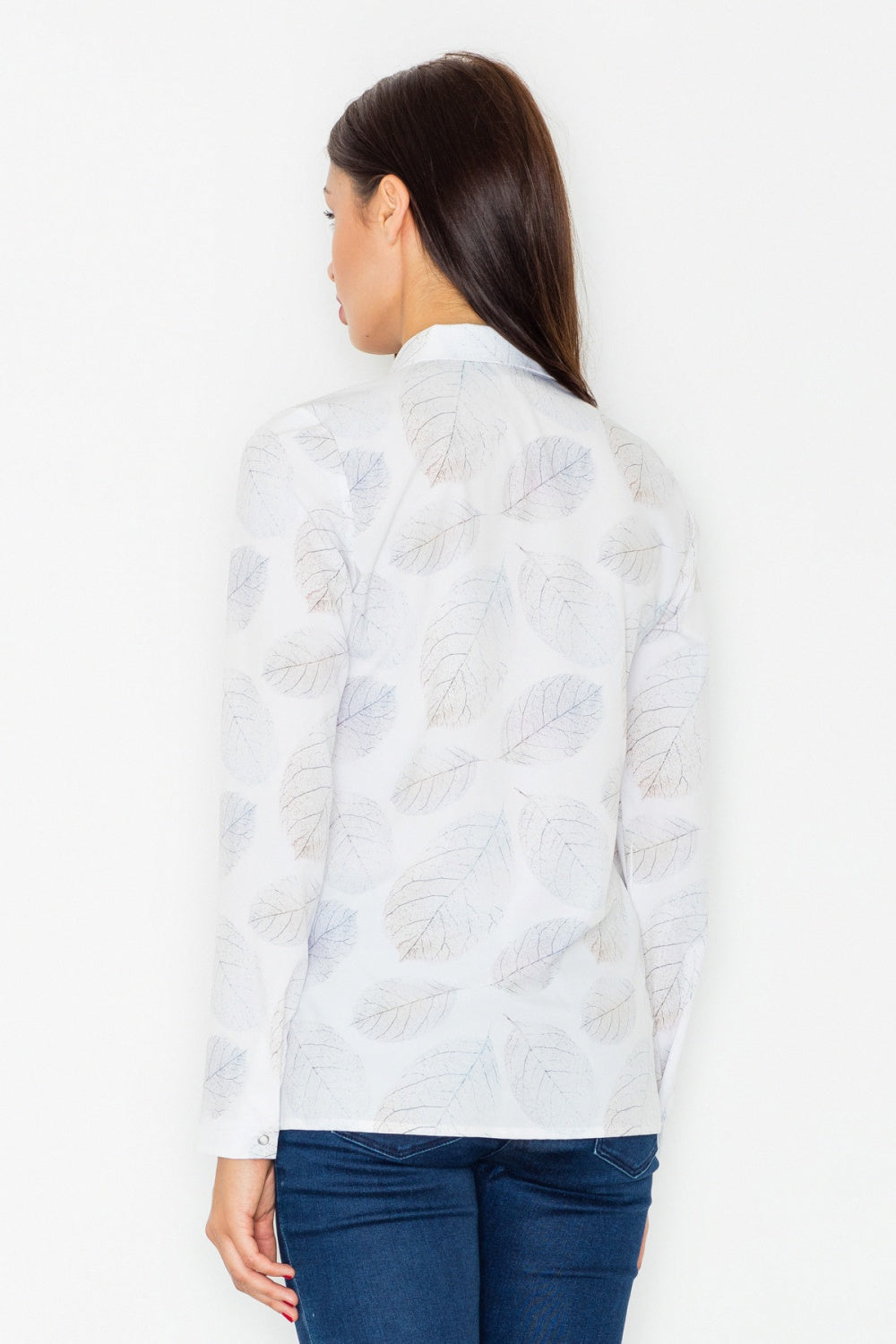 Wzór White Long sleeve shirt