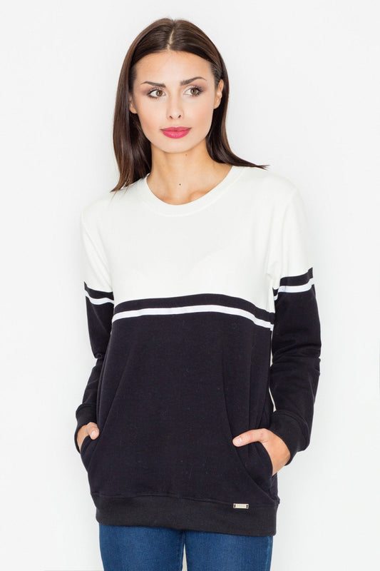 Black Ecru Sweatshirt