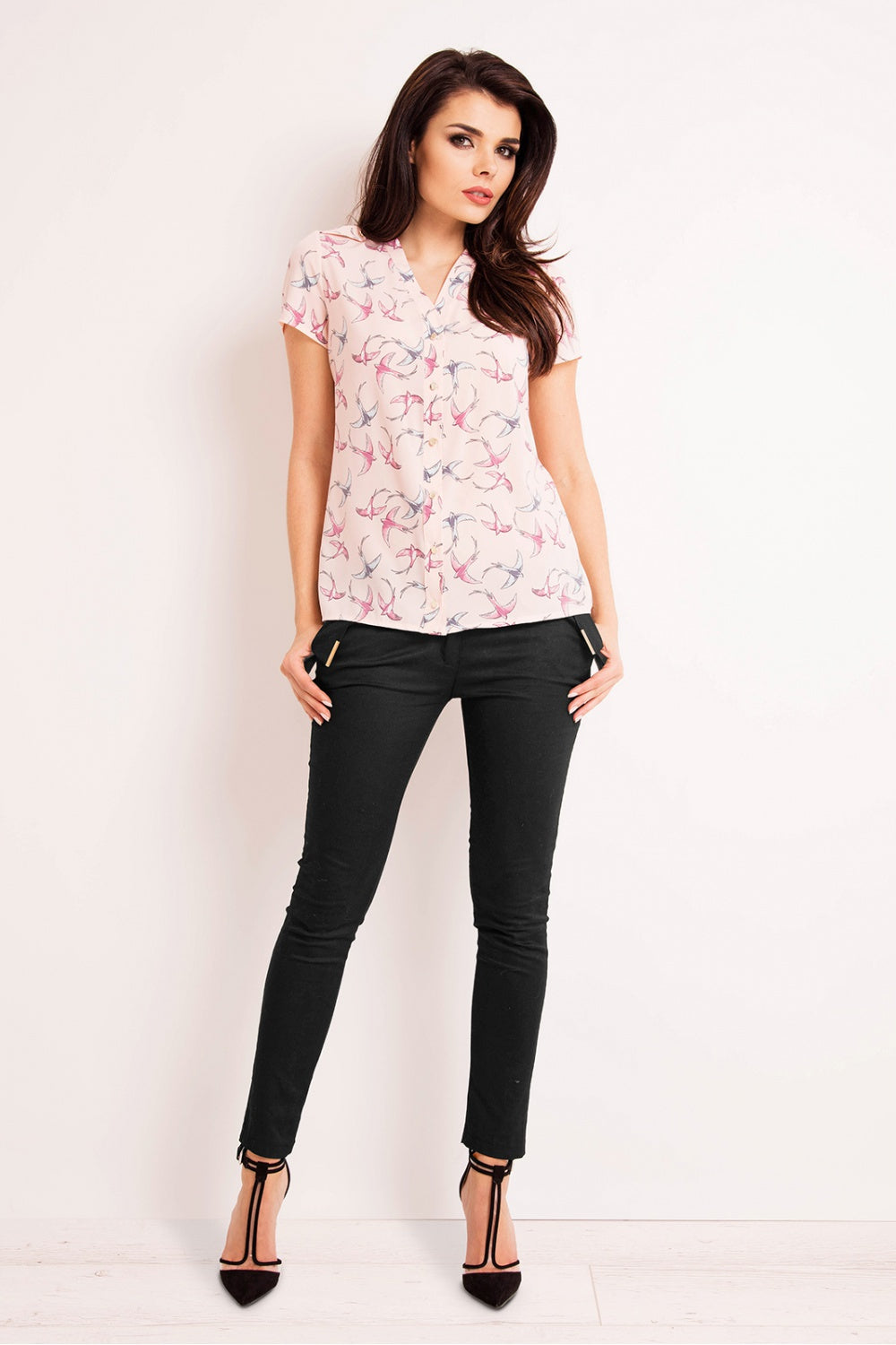 Pink Ptaki Long sleeve shirt