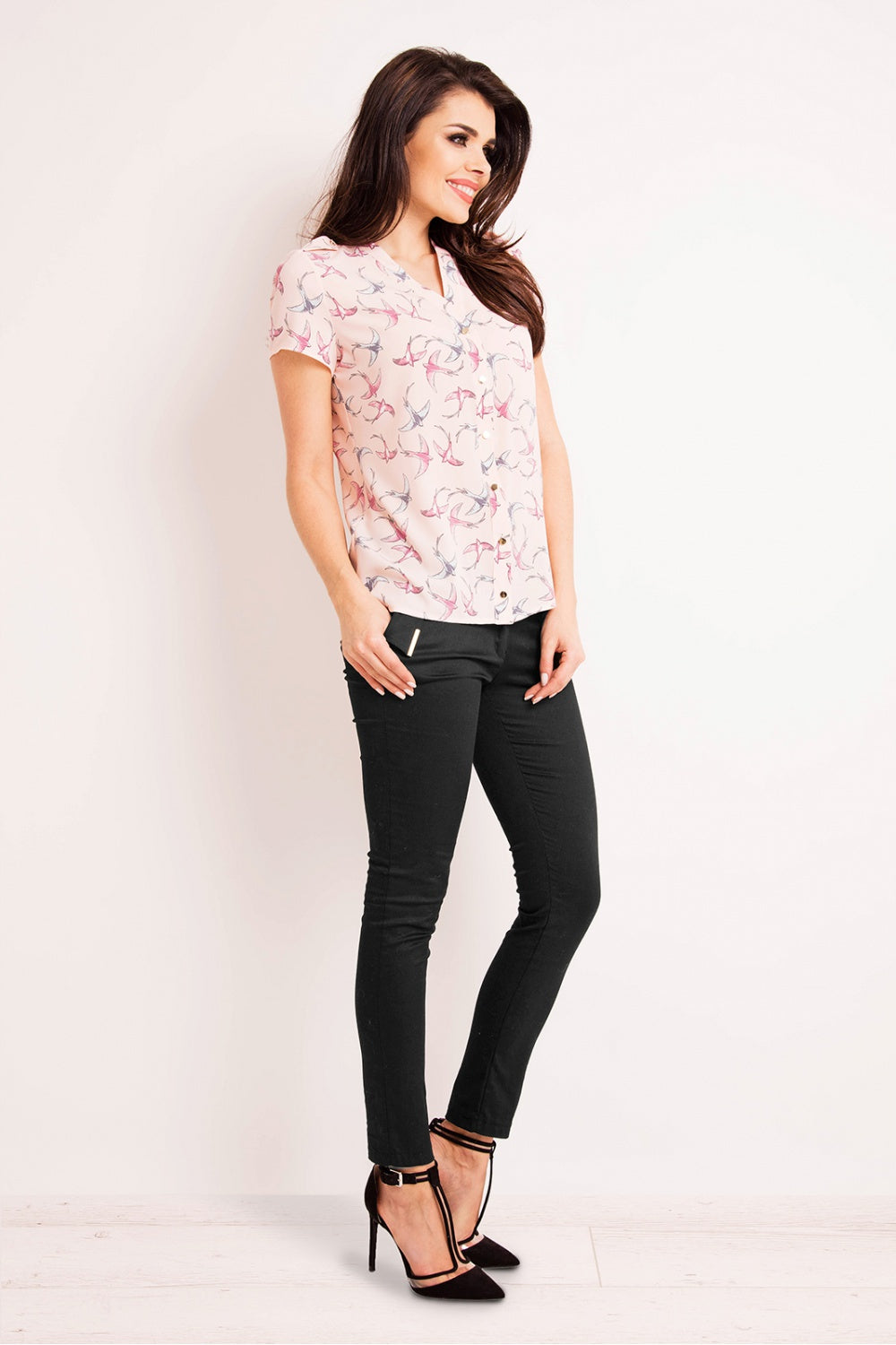 Pink Ptaki Long sleeve shirt