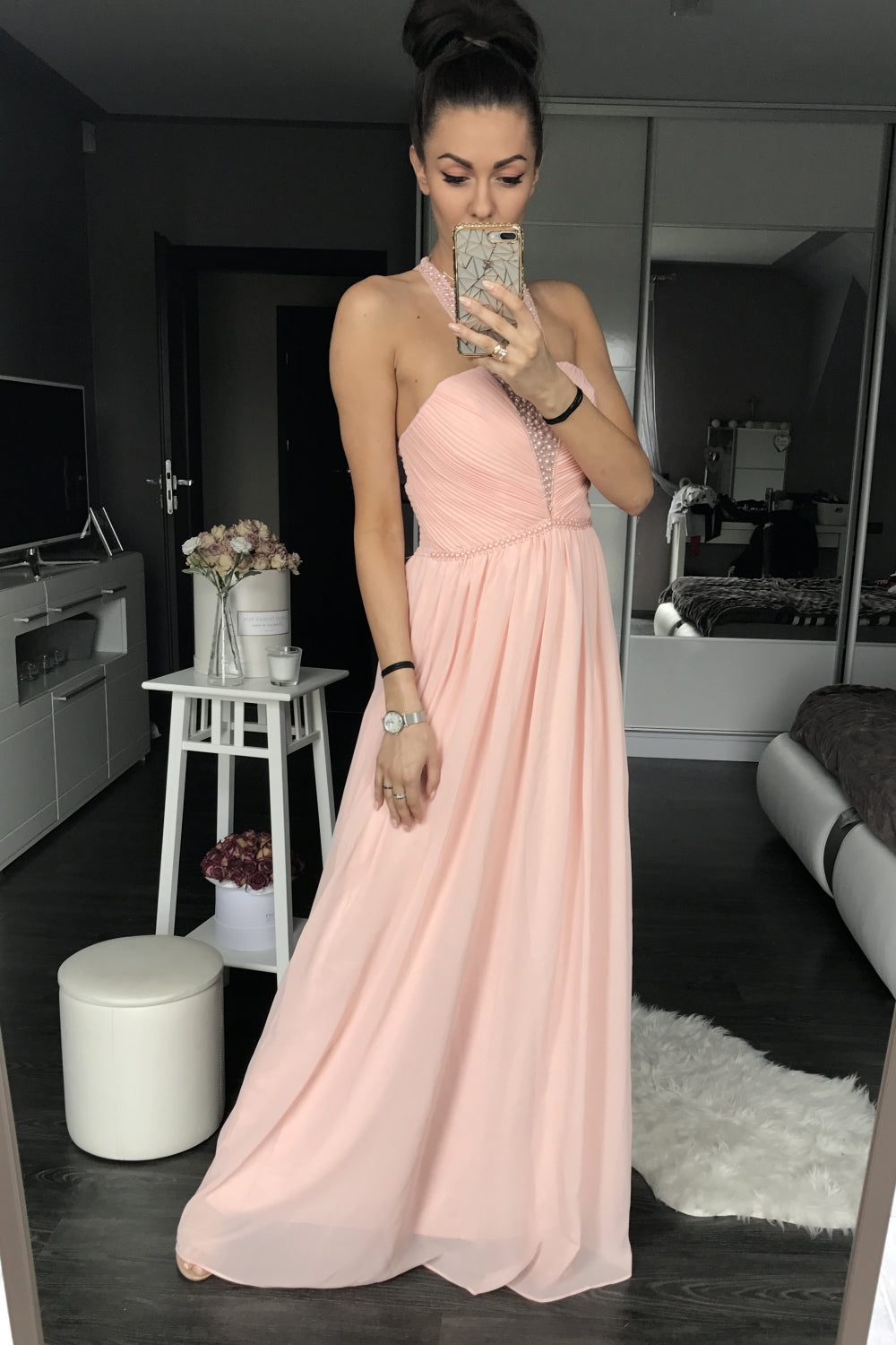 Powder Pink Long dress