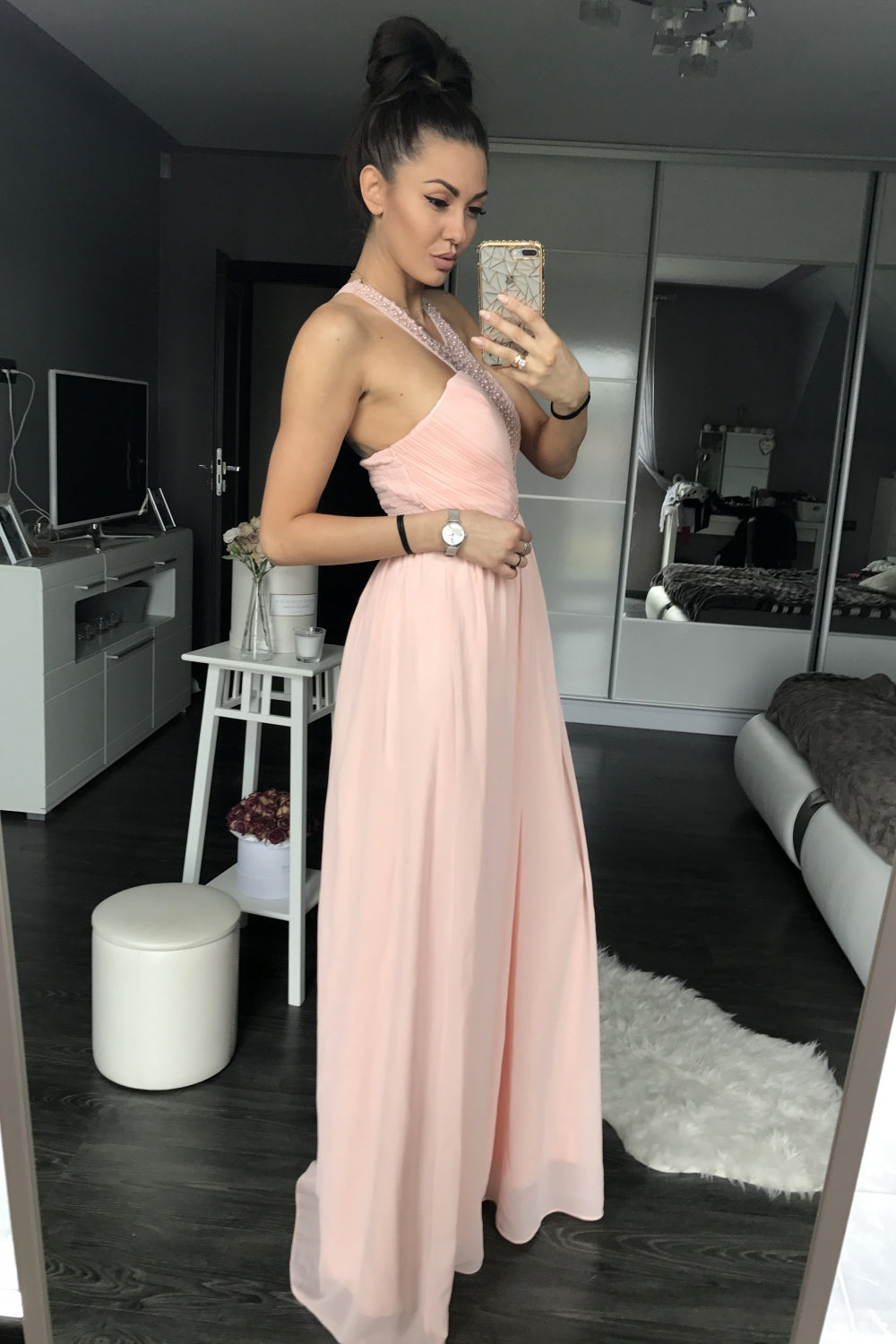 Powder Pink Long dress