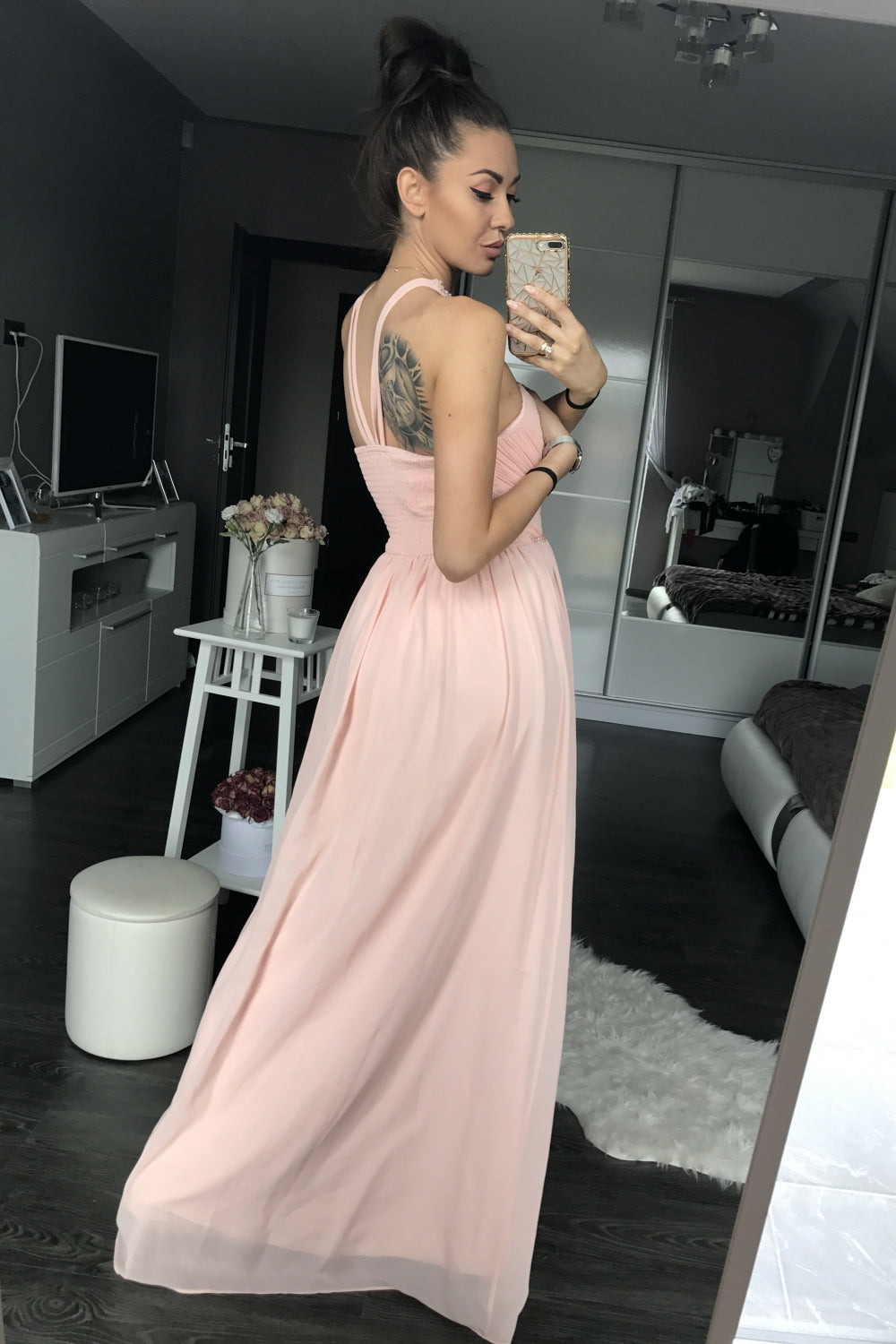 Powder Pink Long dress