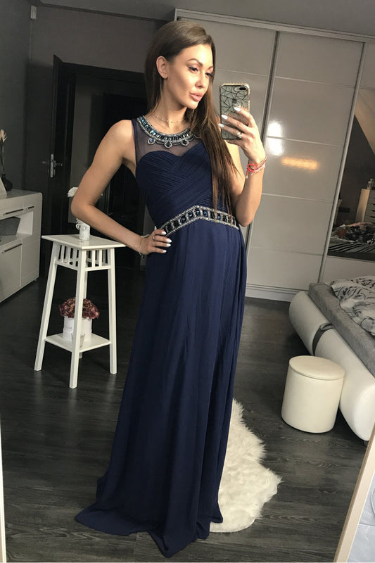 Navy Long dress
