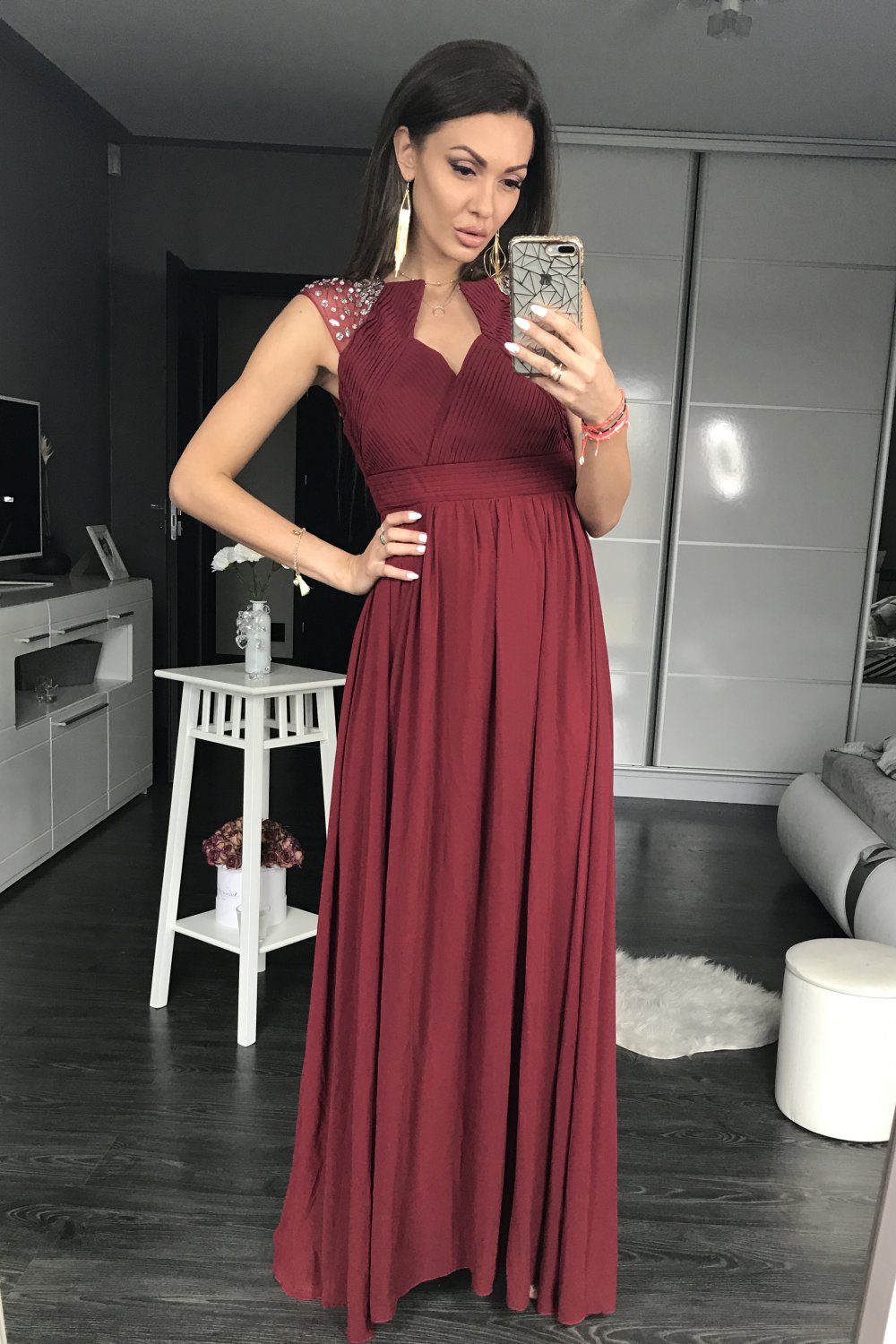 Oberżyna Long dress