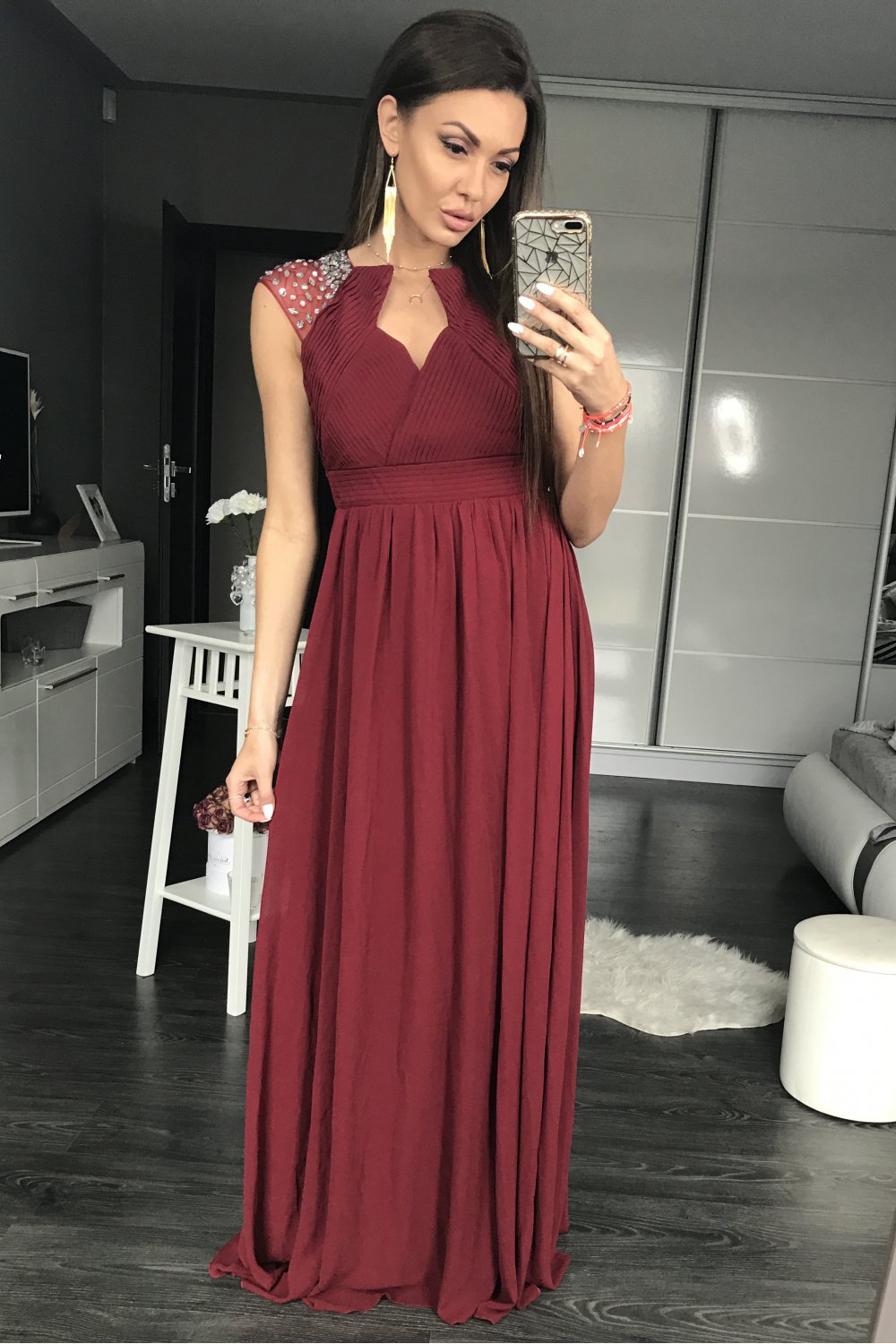 Oberżyna Long dress