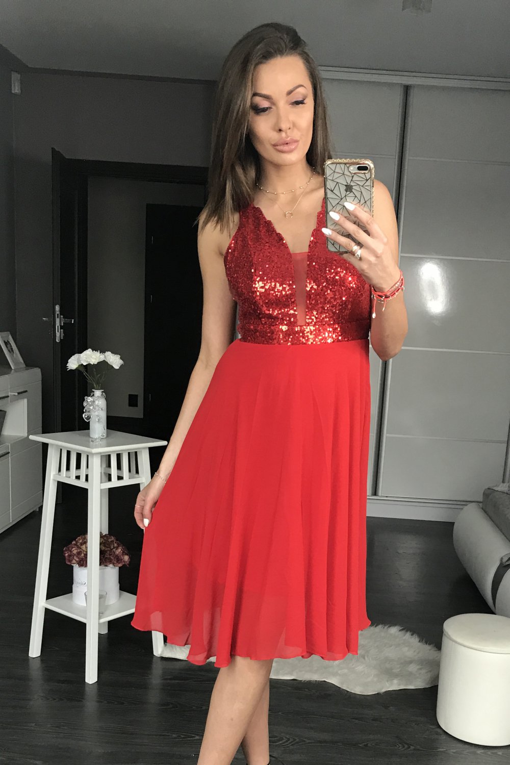 Red Evening dress
