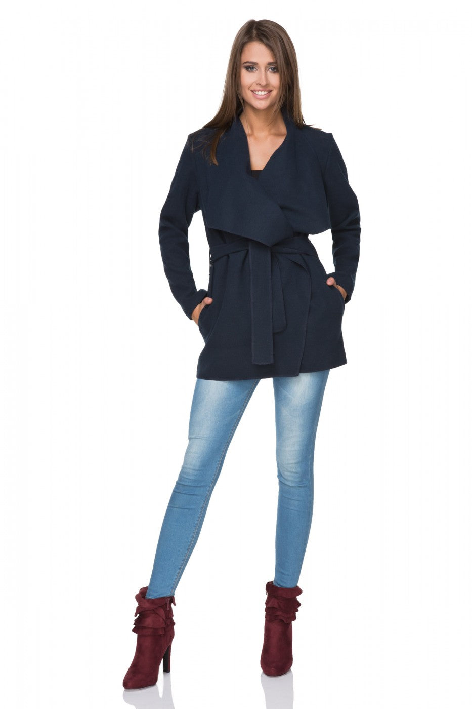 T  Navy Coat