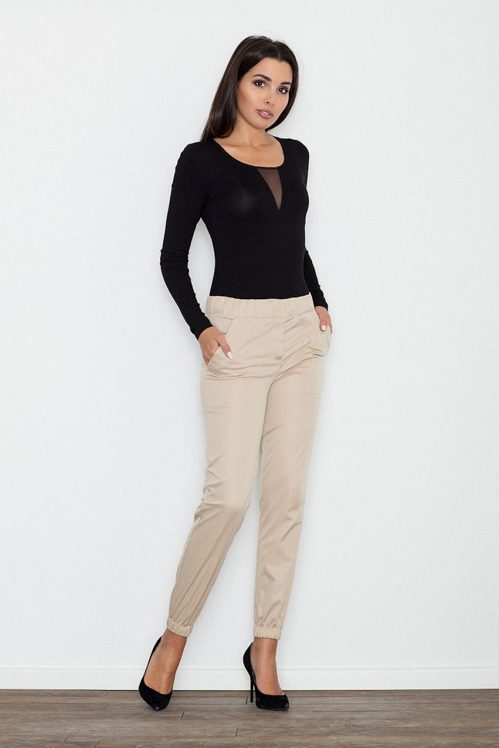 Beige Women trousers