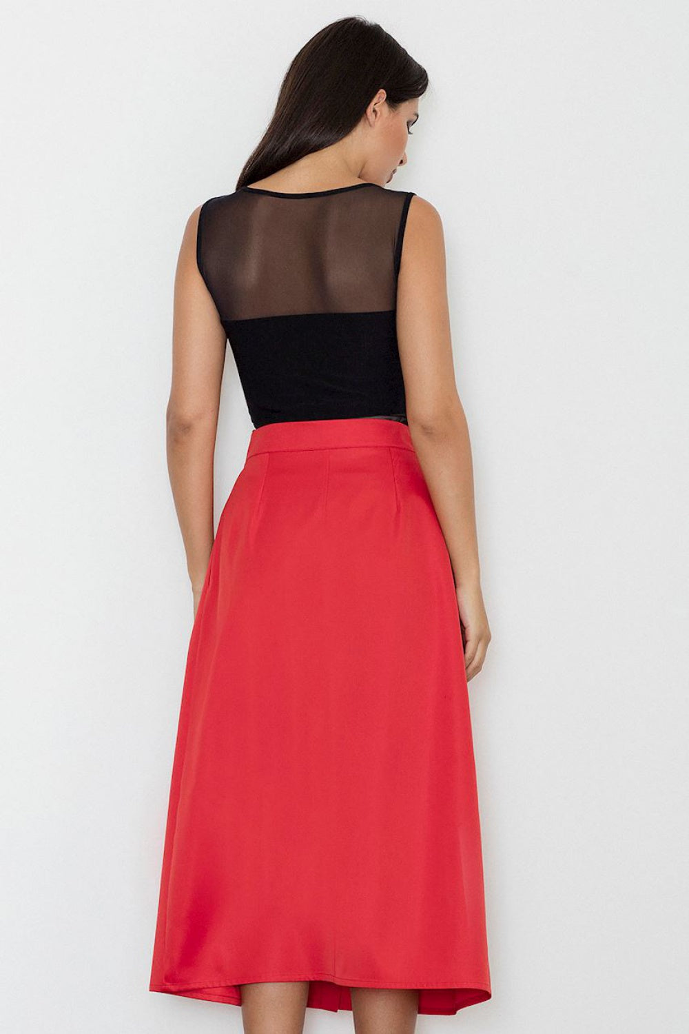 Red Long skirt
