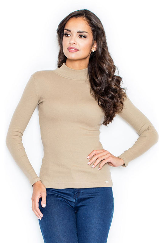 Beige Turtleneck