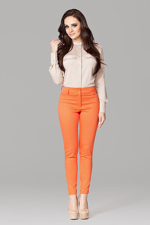 Orange Women trousers