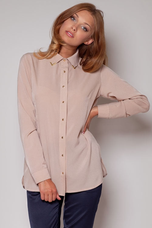 Beige Long sleeve shirt