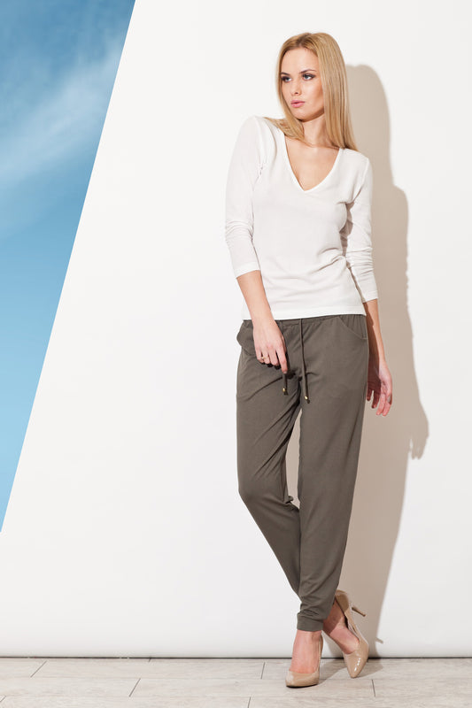 Olive Women trousers