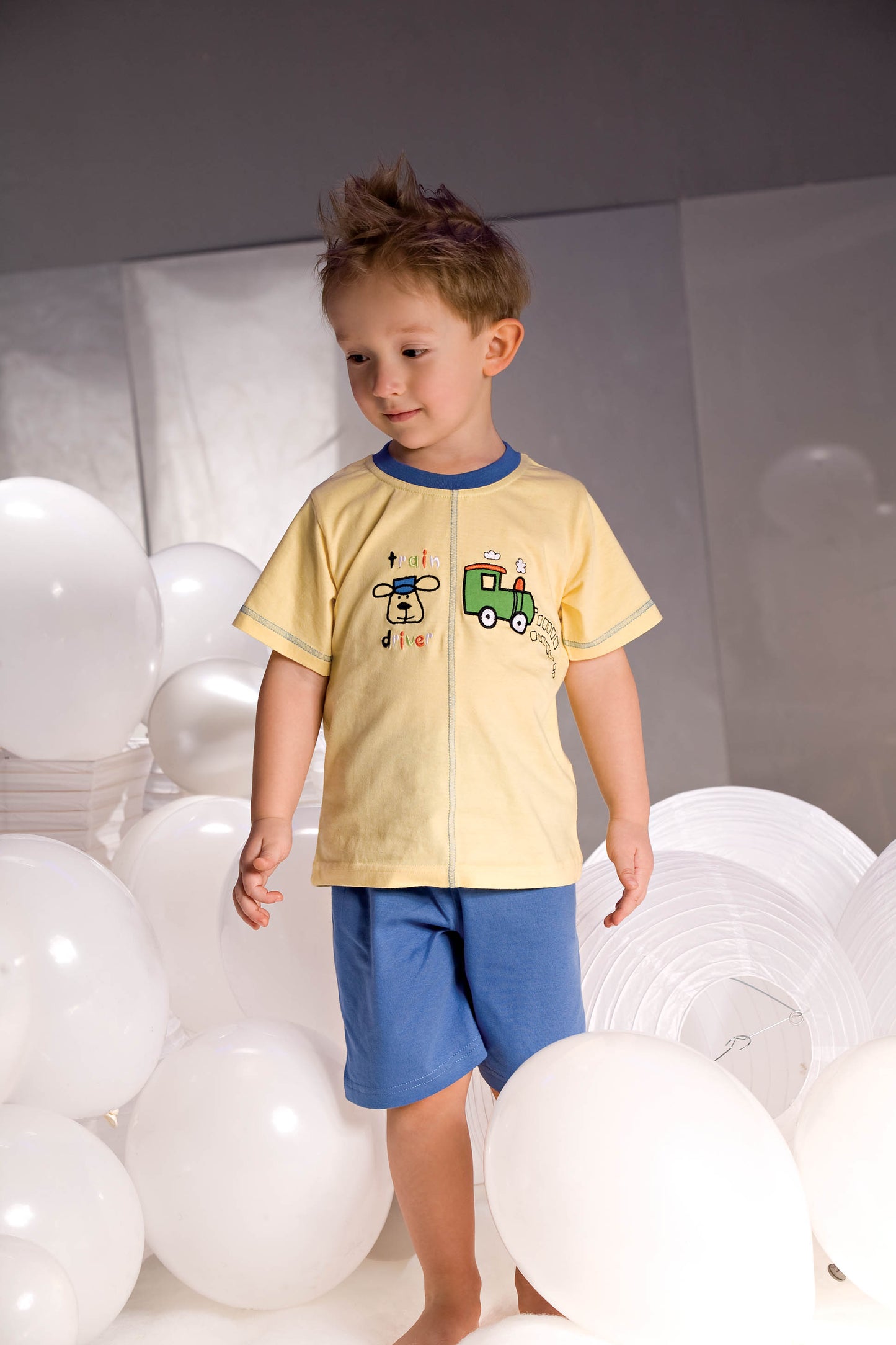 Samuel Yellow Blue Pyjama