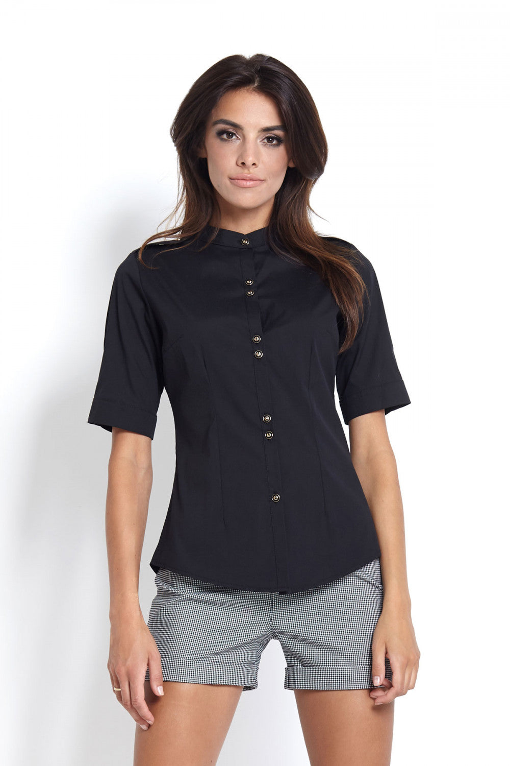 B Black Short sleeve shirt