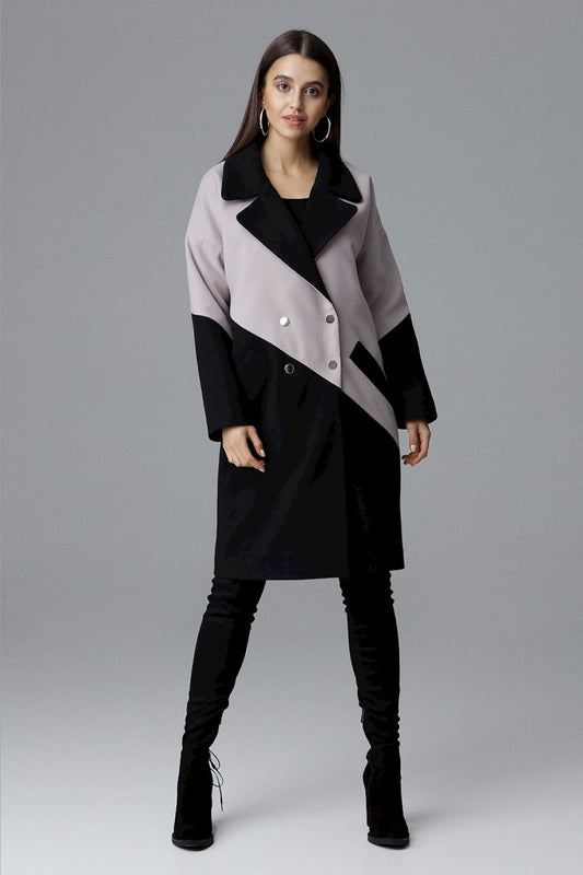 Black Beige Coat