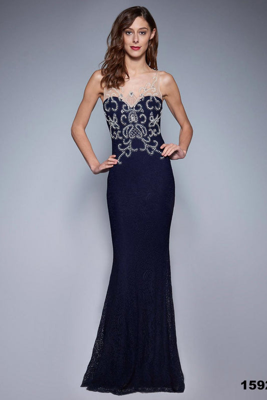 Navy Long dress